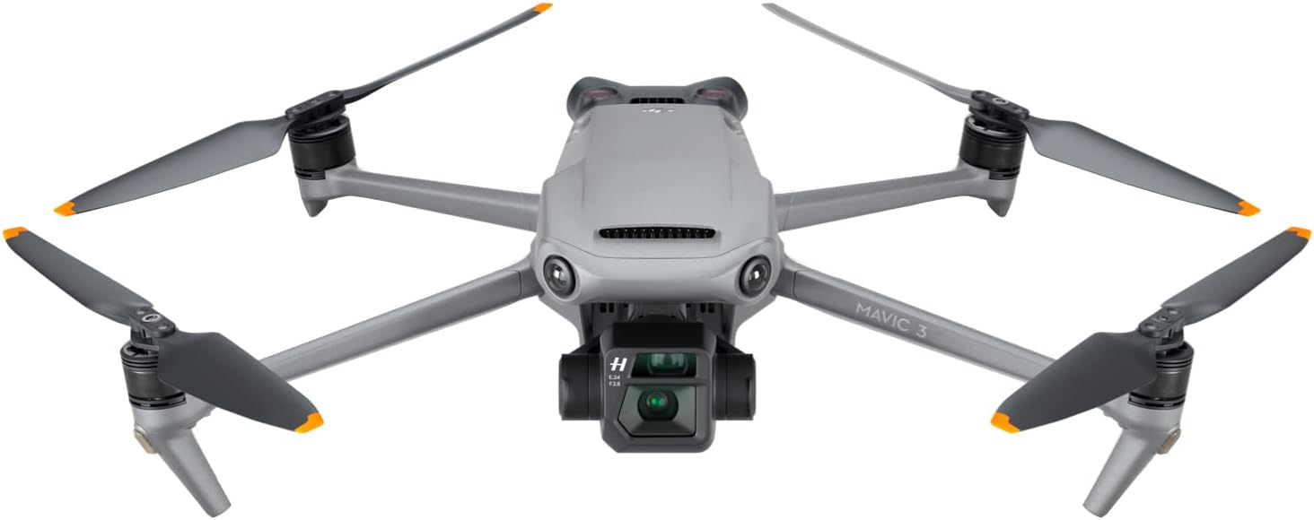 DJI Mavic 3 Fly More Combo, dron con cámara Hasselblad 4/3 CMOS, video de 5.1K, detección de obstáculos omnidireccional, vuelo de 46 minutos, retorno automático avanzado, 2 baterías adicionales,