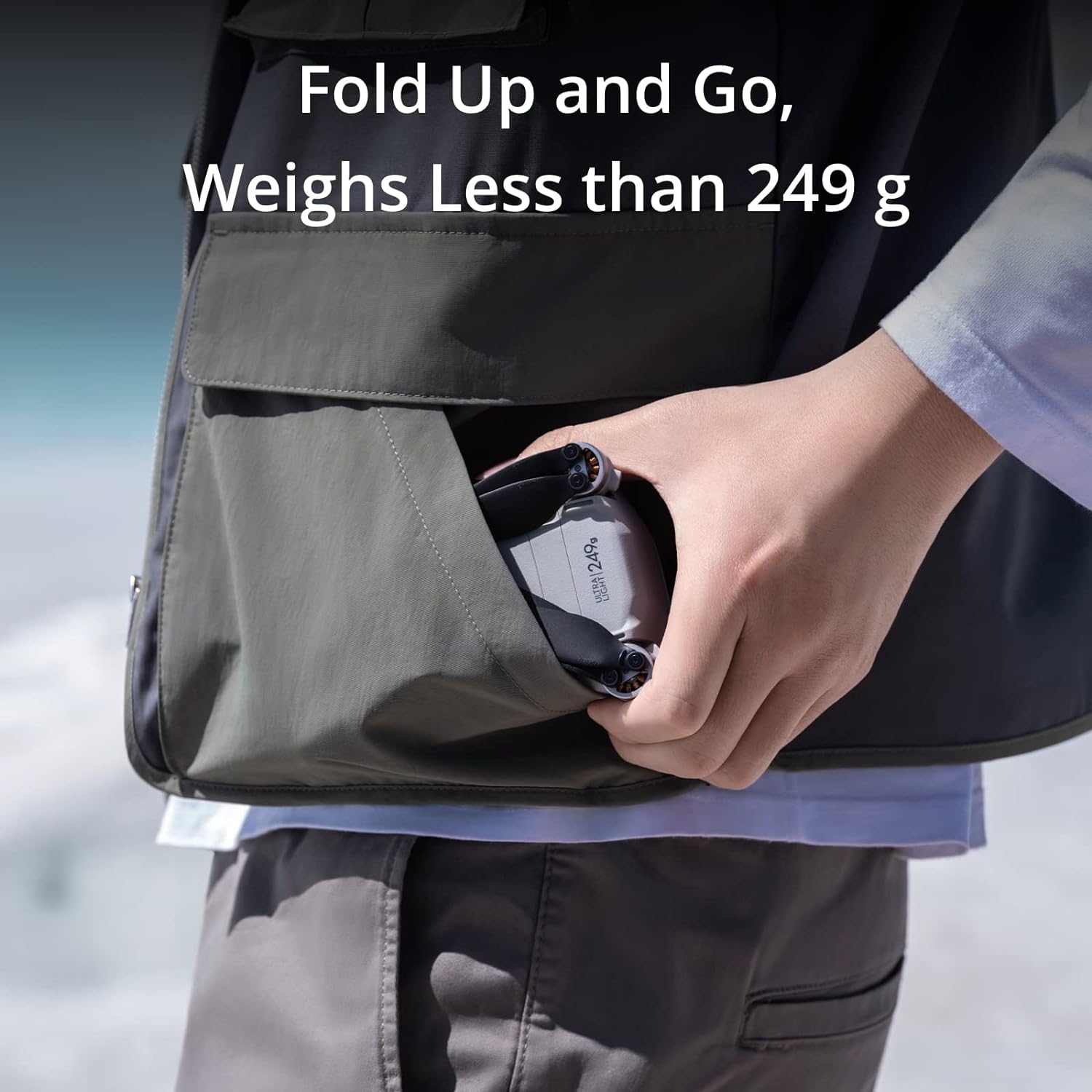 DJI Mini 3 Pro, mini dron con video 4K, foto de 48 MP, tiempo de vuelo de 34 minutos, menos de 8.78 oz, detección de obstáculos tridireccional, regreso a casa, compatible con identificación remota