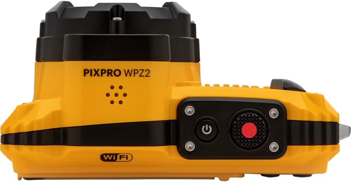 KODAK PIXPRO WPZ2 Rugged Waterproof Shockproof Dustproof WiFi Digital Camera 16MP 4X Optical Zoom 1080P Full HD Video Vlogging Camera 2.7 LCD (Yellow)