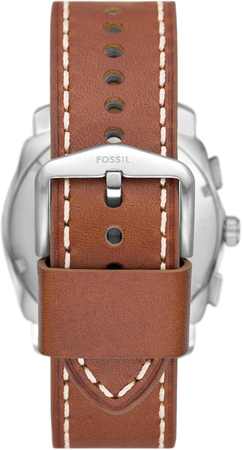 Fossil Machine Men's Watch with Stainless Steel or Leather Band, Chronograph or Analog Watch Display