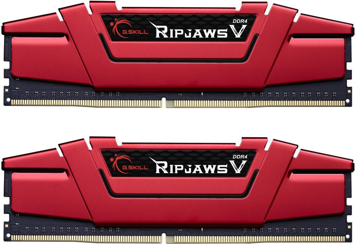G.SKILL Ripjaws V Series (Intel XMP) DDR4 RAM 32GB (2x16GB) 3600MT/s CL18-22-22-42 1.35V Desktop Computer Memory UDIMM - Black (F4-3600C18D-32GVK)