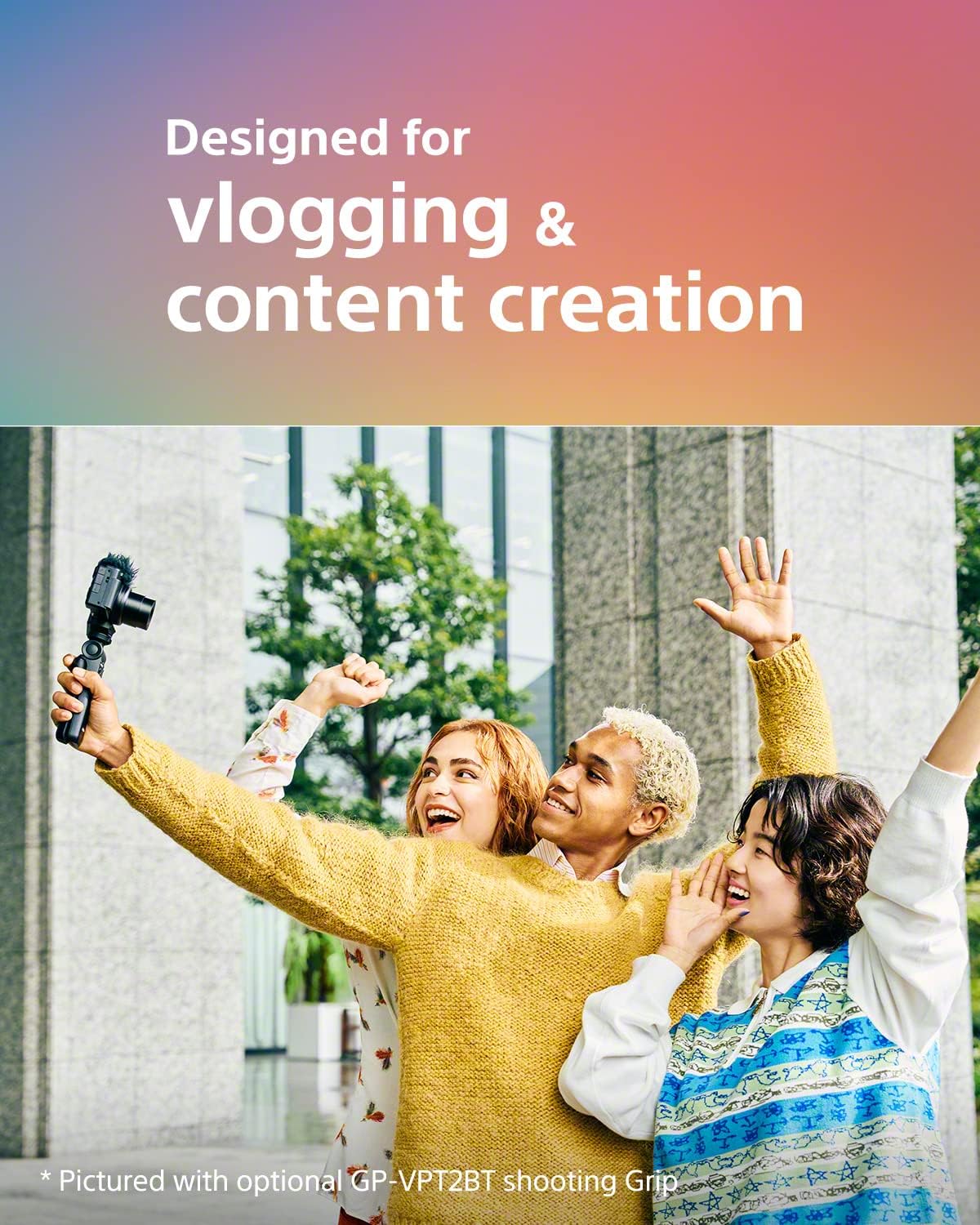 Sony ZV-1 II Vlog Camera for Content Creators and Vloggers - White