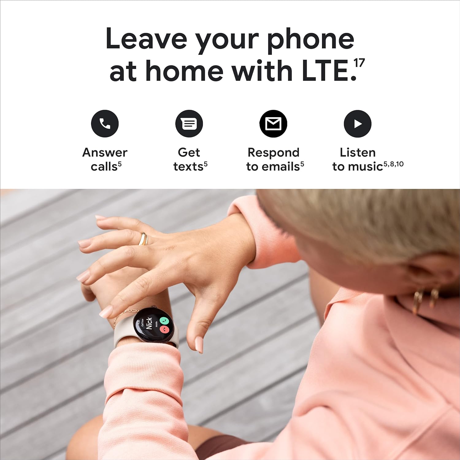 Google Pixel Watch - Android Smartwatch with Fitbit Activity Tracking - Heart Rate Tracking Watch Polished Silver Stainless Steel case with Charcoal Active band - WiFi