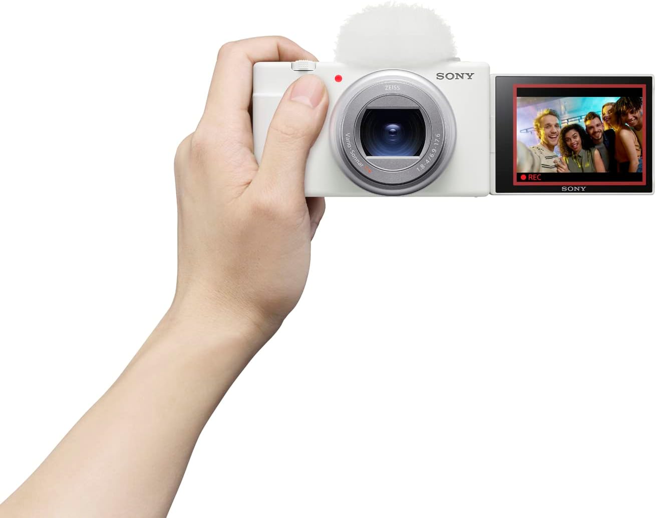 Sony ZV-1 II Vlog Camera for Content Creators and Vloggers - White