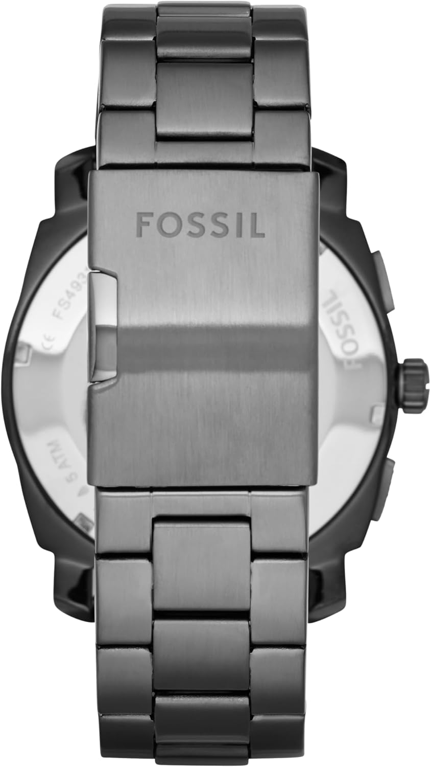 Fossil Machine Men's Watch with Stainless Steel or Leather Band, Chronograph or Analog Watch Display
