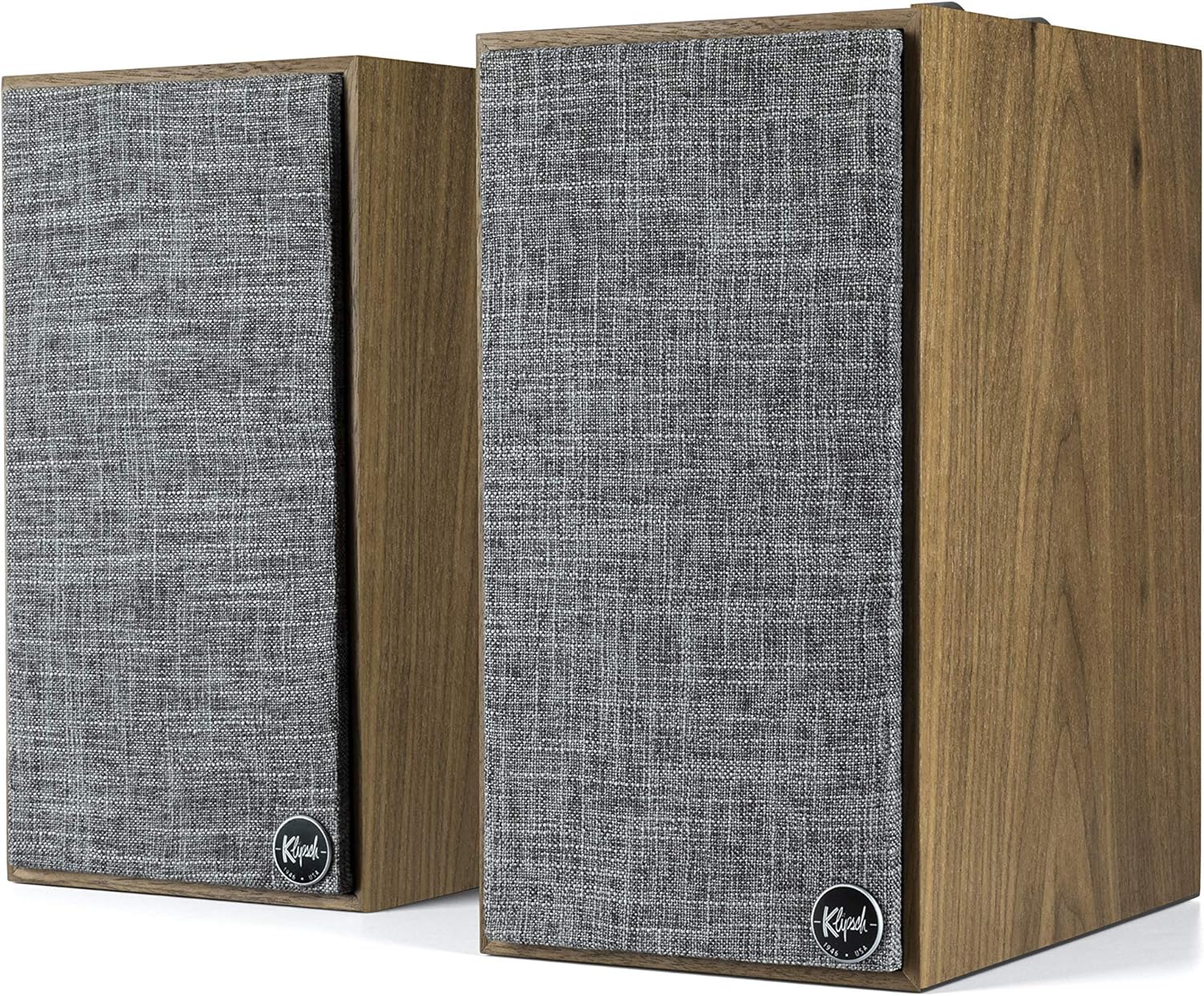 Klipsch The Fives Powered Bookshelf Speakers with HDMI-ARC in Walnut