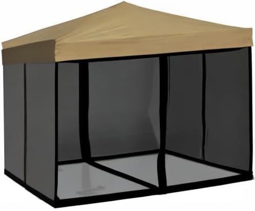 Mosquito Net with Zipper for Outdoor Camping Mosquito Net DIY Canopy Screen Wall Outdoor Mosquito Net for 10 x 10 Patio Gazebo and Tent