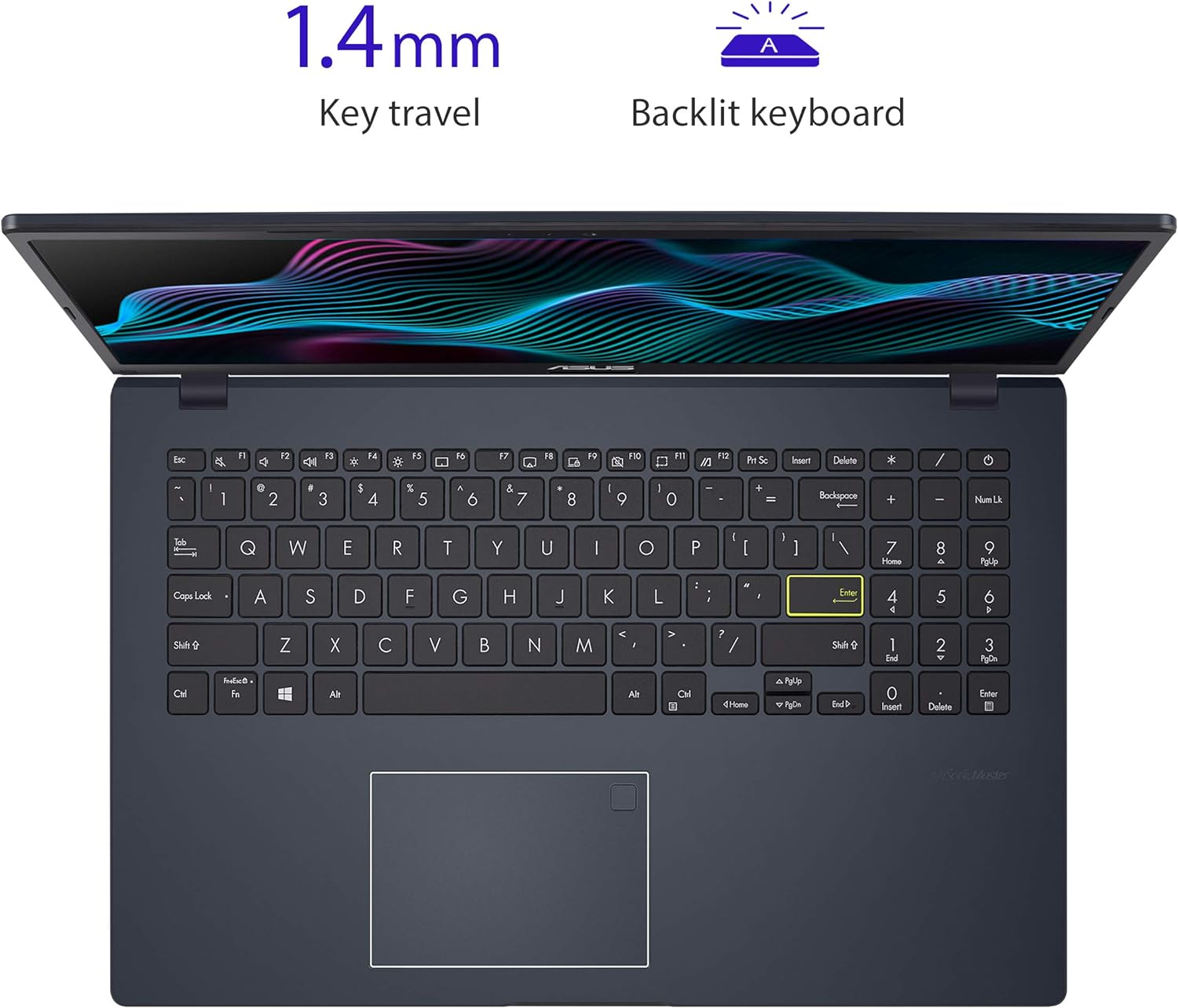 ASUS 15.6” Vivobook Go Laptop, Intel Dual Core N4500, 4GB RAM, 128GB SSD, Windows 11 in S Mode, Star Black, L510KA-ES04
