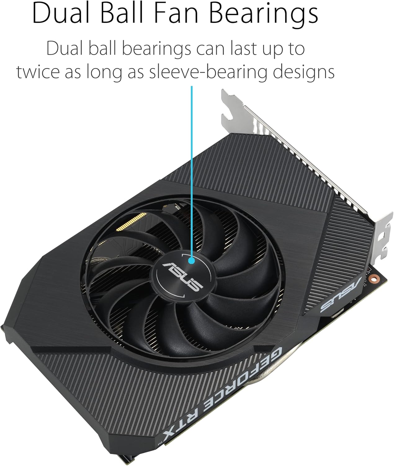 ASUS Dual NVIDIA GeForce RTX 3050 6GB OC Edition Gaming Graphics Card - PCIe 4.0, 6GB GDDR6 Memory, HDMI 2.1, DisplayPort 1.4a, 2-Slot Design, Axial-tech Fan Design, 0dB Technology, Steel Bracket