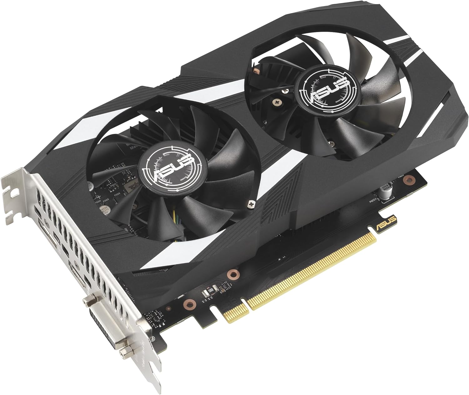 ASUS Dual NVIDIA GeForce RTX 3050 6GB OC Edition Gaming Graphics Card - PCIe 4.0, 6GB GDDR6 Memory, HDMI 2.1, DisplayPort 1.4a, 2-Slot Design, Axial-tech Fan Design, 0dB Technology, Steel Bracket