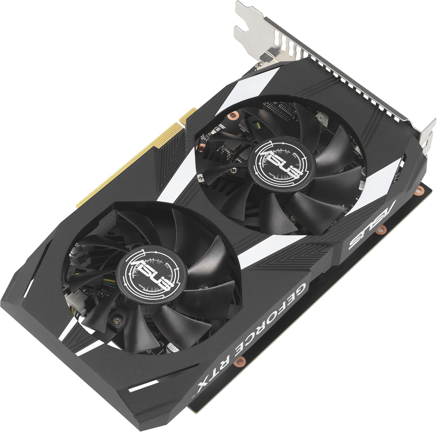 ASUS Dual NVIDIA GeForce RTX 3050 6GB OC Edition Gaming Graphics Card - PCIe 4.0, 6GB GDDR6 Memory, HDMI 2.1, DisplayPort 1.4a, 2-Slot Design, Axial-tech Fan Design, 0dB Technology, Steel Bracket