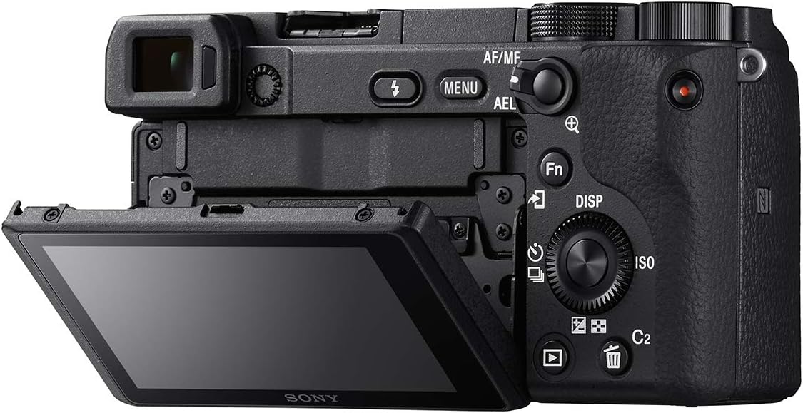 Sony Alpha a6400 Mirrorless Camera: Compact APS-C Interchangeable Lens Digital Camera with Real-Time Eye Auto Focus, 4K Video, Flip Screen & 16-50mm Lens - E Mount Compatible - ILCE-6400L/B, Black