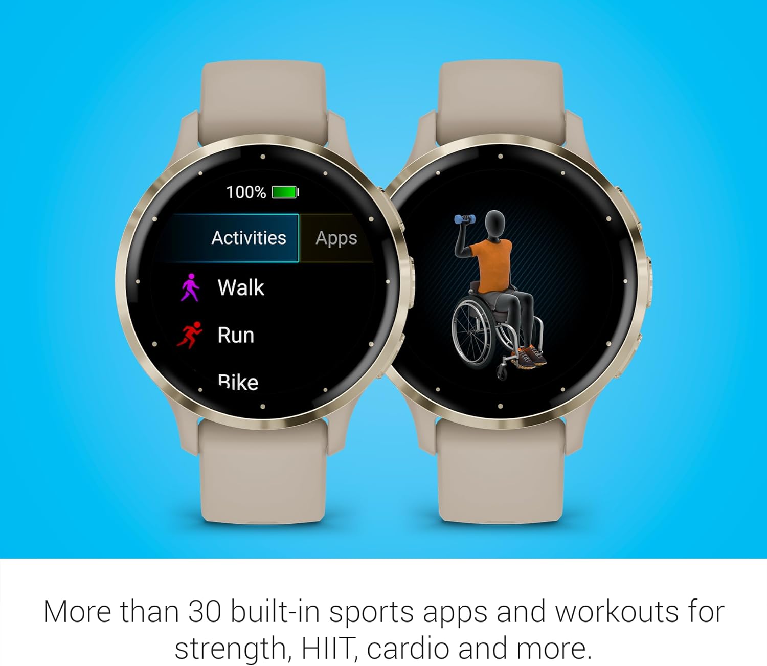 Garmin Venu 3 Slate Stainless Steel Bezel 1.4-Inch AMOLED Touchscreen Display Smart Watch with 45mm Black Case and Silicone Band