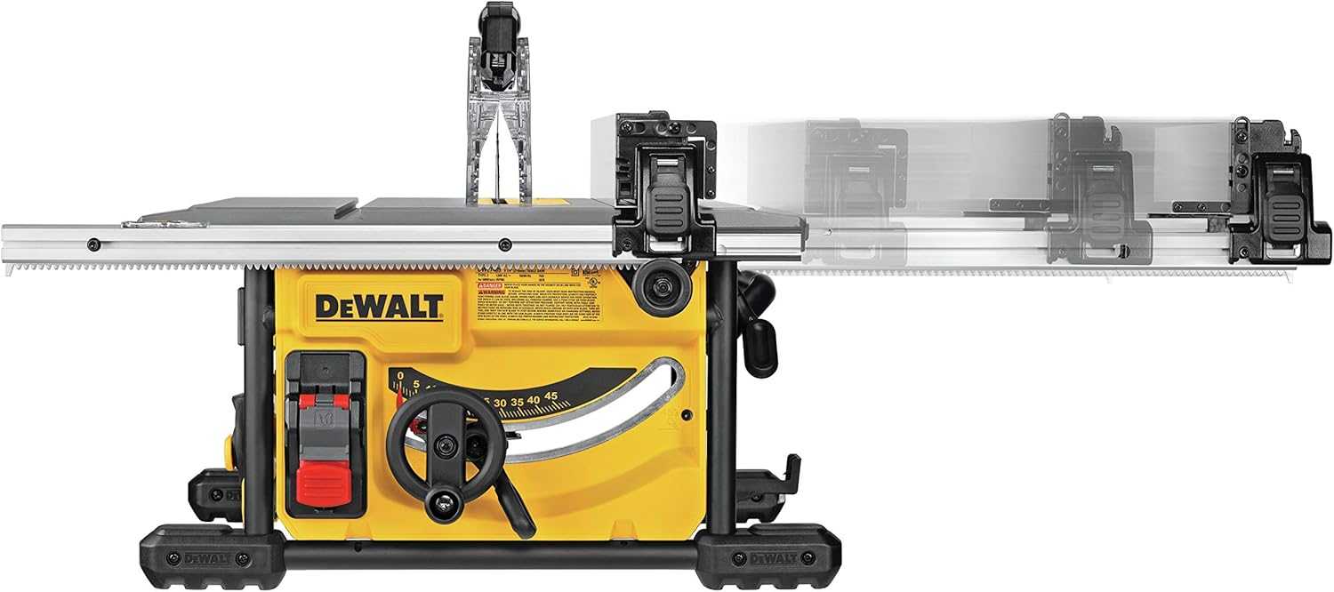 DEWALT Table Saw for Jobsites, 8-1/4 Inch, 15 Amp (DWE7485)