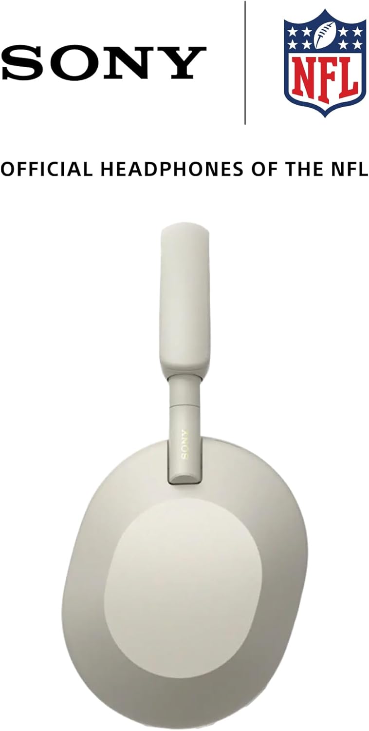 Sony WH-1000XM5 The Best Wireless Noise Canceling Headphones, Made Of Soft Fit Synthetic Leather, Integrated Processor V1, With 4 Beamforming Microphones, Up To 30-Hour Battery Life, Silver