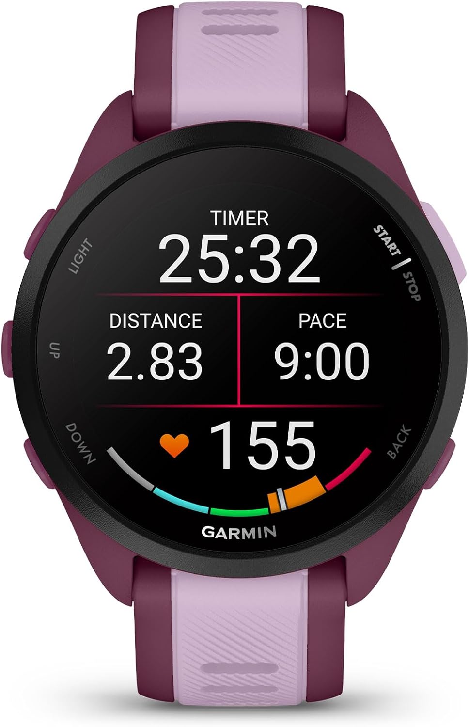 Garmin Forerunner 165, Running Smartwatch, Colorful AMOLED Display, Training Metrics and Recovery Insights, Black