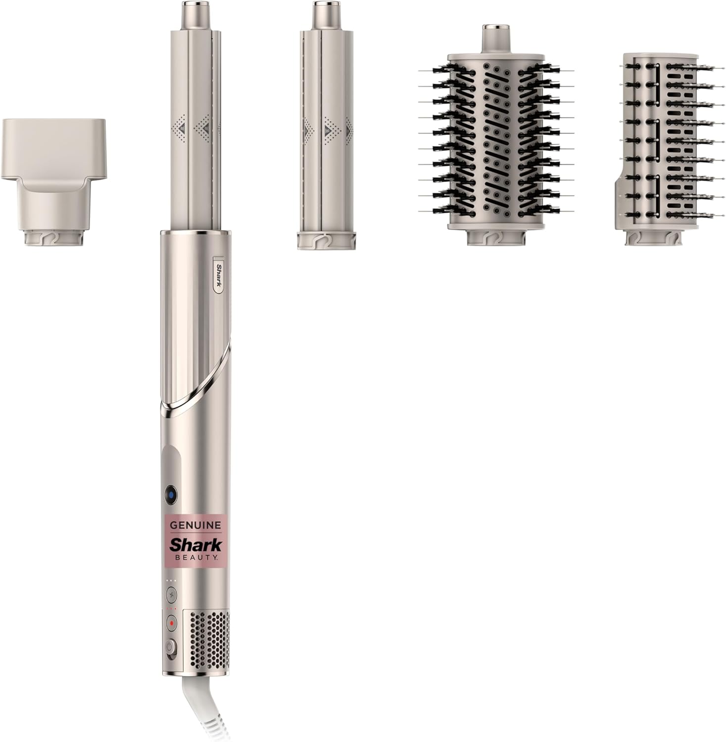 Shark FlexStyle Hair Dryer & Powerful Styling System with 6-Piece Hair Styling Tools, Paddle Brush, Curl-Defining Hair Diffuser, Auto-Wrap Curlers, Styling Concentrator, Oval Brush &, Black, HD440BK