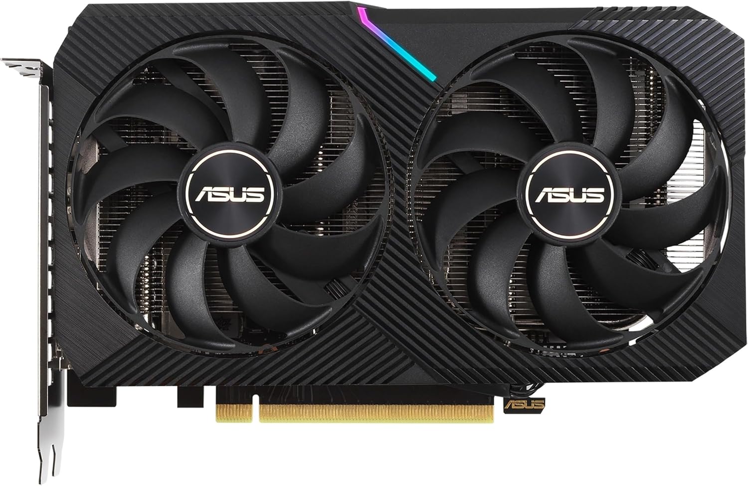 ASUS Dual NVIDIA GeForce RTX 3050 6GB OC Edition Gaming Graphics Card - PCIe 4.0, 6GB GDDR6 Memory, HDMI 2.1, DisplayPort 1.4a, 2-Slot Design, Axial-tech Fan Design, 0dB Technology, Steel Bracket