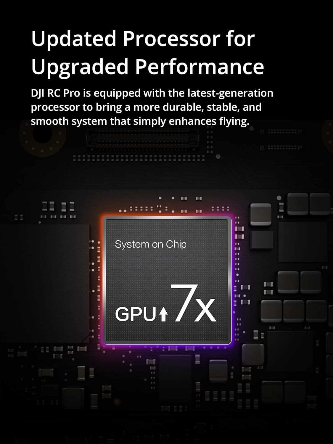 DJI RC Pro, control remoto de alto rendimiento para DJI Mavic 3 Pro y más, pantalla de 1080p de alto brillo, rango de transmisión de 9.3 mi, ideal para uso en exteriores fotografía aérea