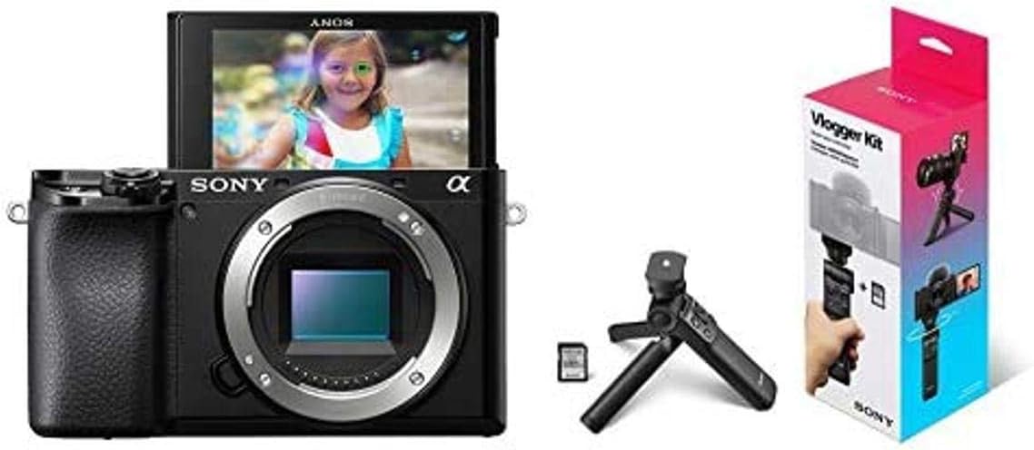 Sony Alpha A6100 Mirrorless Camera with 16-50mm Zoom Lens, Black (ILCE6100L/B)