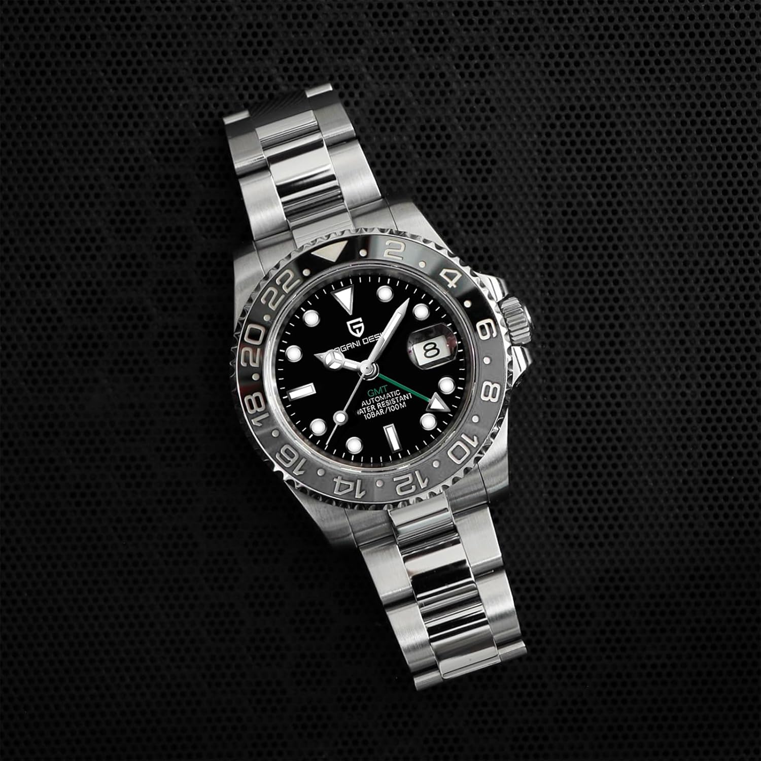 Men Watch Pagani Design GMT Watches for Men Automatic 40MM Date 100M Waterproof Stainless Steel Sapphire Glass Mechanical Wristwatches PD-1662