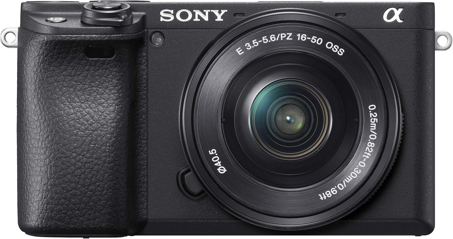 Sony Alpha a6400 Mirrorless Camera: Compact APS-C Interchangeable Lens Digital Camera with Real-Time Eye Auto Focus, 4K Video, Flip Screen & 16-50mm Lens - E Mount Compatible - ILCE-6400L/B, Black