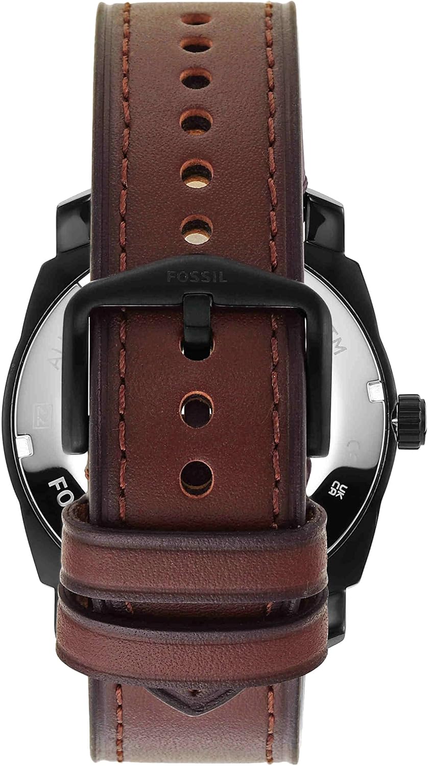 Fossil Machine Men's Watch with Stainless Steel or Leather Band, Chronograph or Analog Watch Display