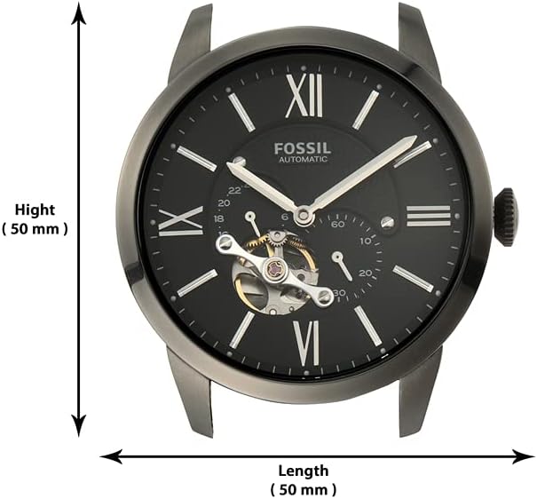 Fossil Townsman Men's Automatic Watch with Mechanical Movement and Skeleton Dial