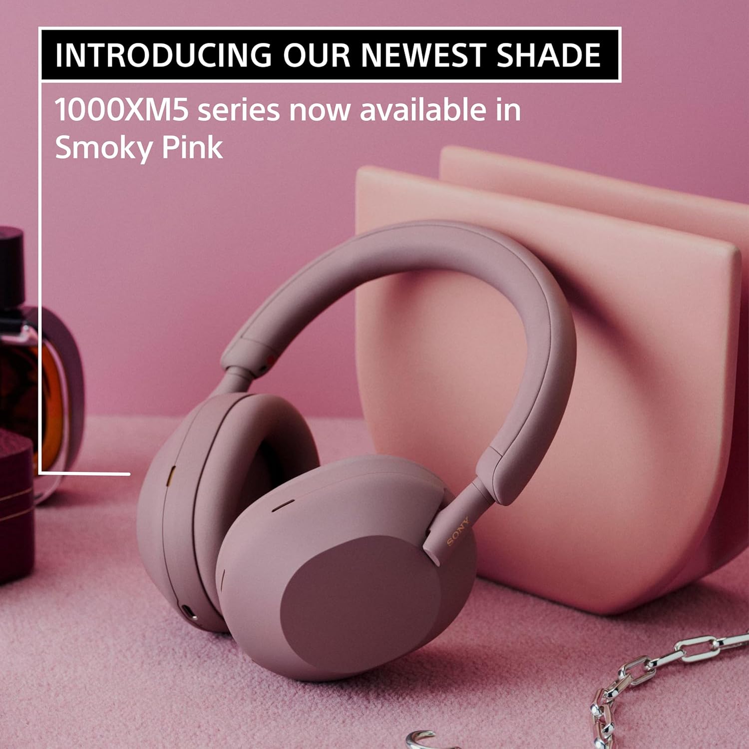 Sony WH-1000XM5 The Best Wireless Noise Canceling Headphones, Made Of Soft Fit Synthetic Leather, Integrated Processor V1, With 4 Beamforming Microphones, Up To 30-Hour Battery Life, Silver