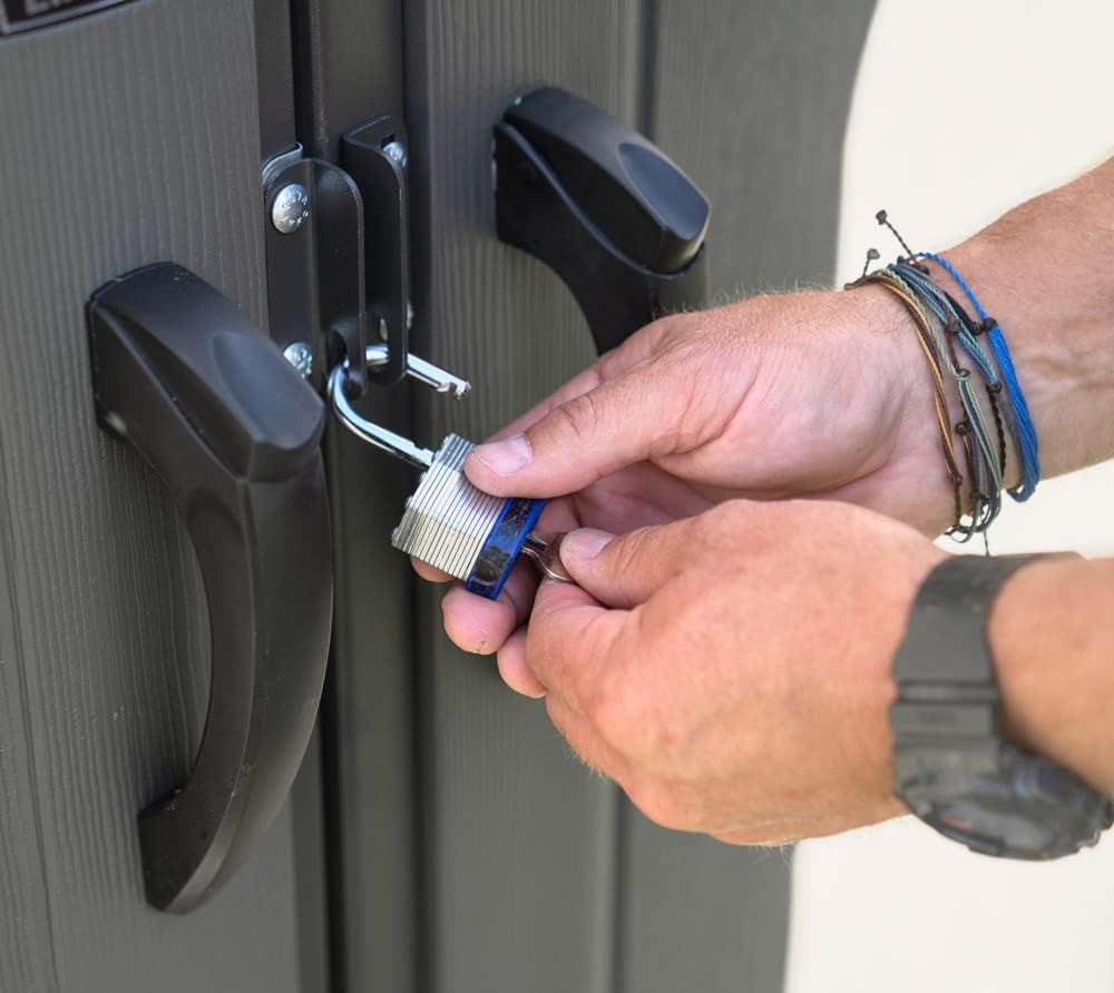 Lifetime 6446 Outdoor Storage Shed, 8 x 15 Foot, Desert Sand