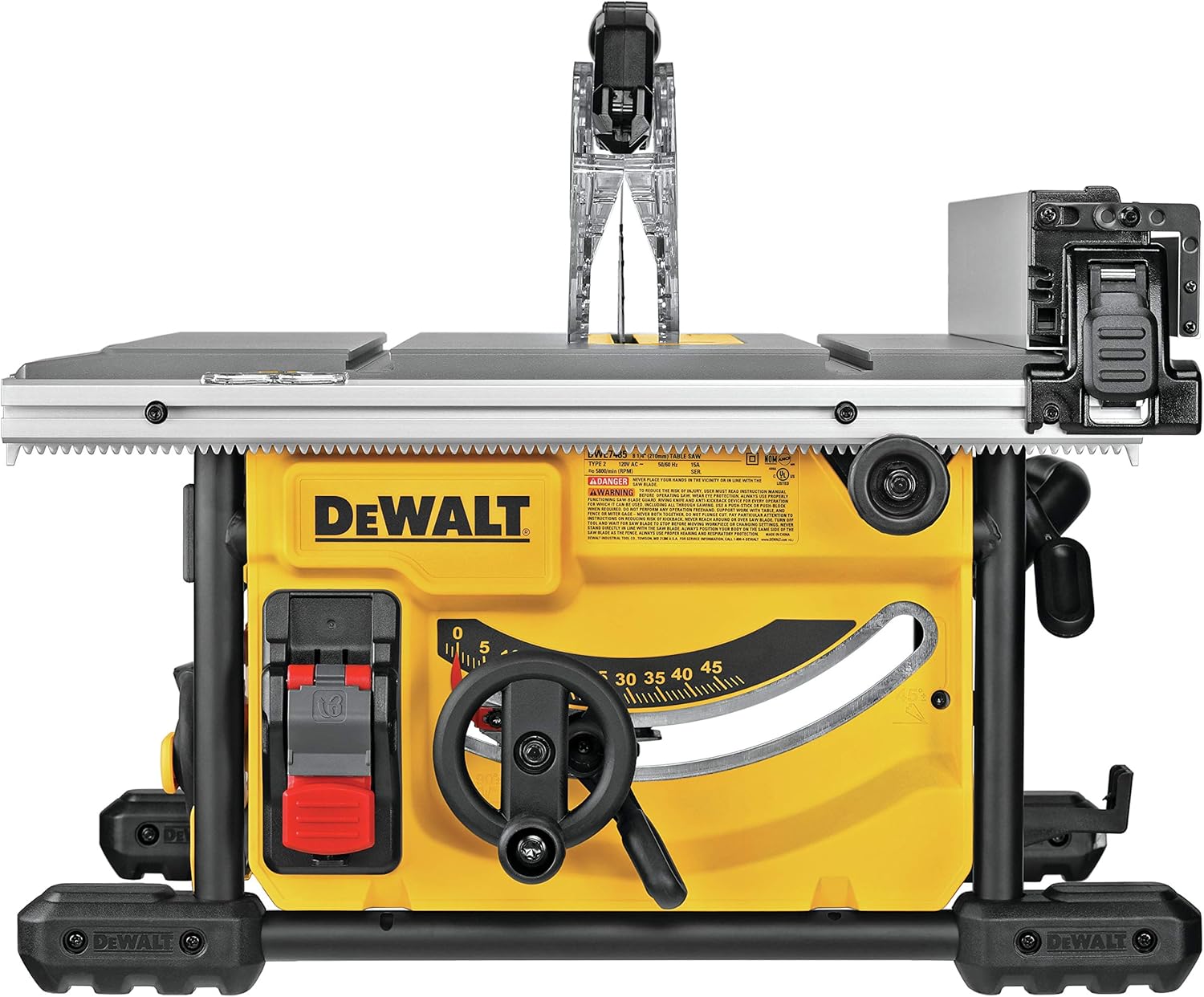 DEWALT Table Saw for Jobsites, 8-1/4 Inch, 15 Amp (DWE7485)