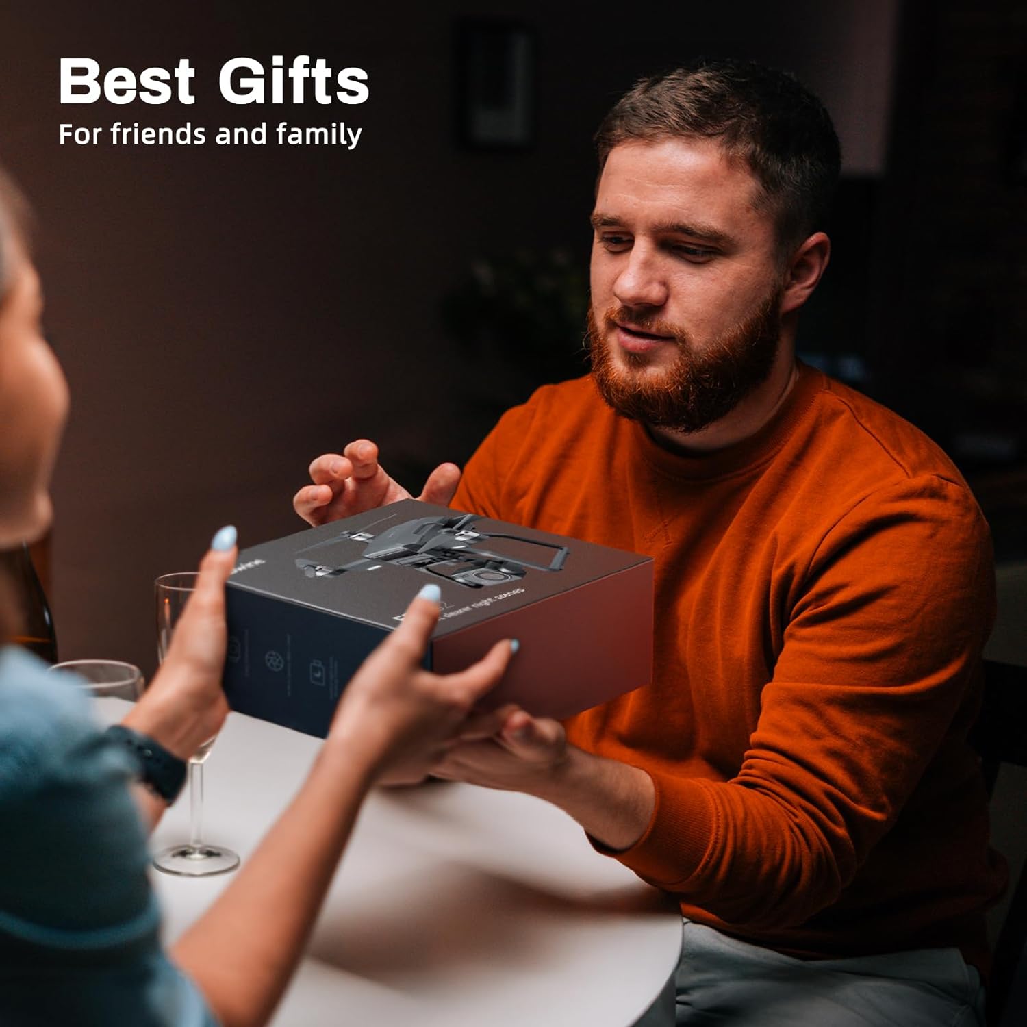 Bwine F7GB2 - Drones con cámara para adultos, 4K, rango de transmisión de 9800 pies, cardán de 3 ejes, 2 baterías, tiempo de vuelo de 50 min, retorno automático GPS, resistencia al viento de nivel 6