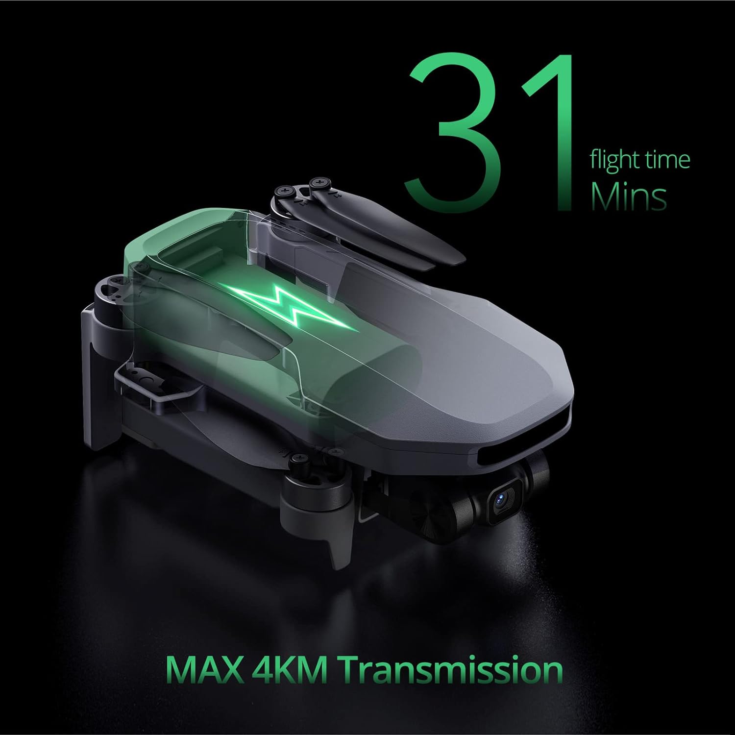 Potensic ATOM SE - Drone GPS con cámara EIS 4K, menos de 8.78 oz, vuelo de 93 minutos, transmisión FPV de 4 KM, motor sin escobillas, velocidad máxima 52.5 ft/s, hub de carga paralela rápida de 60 W,