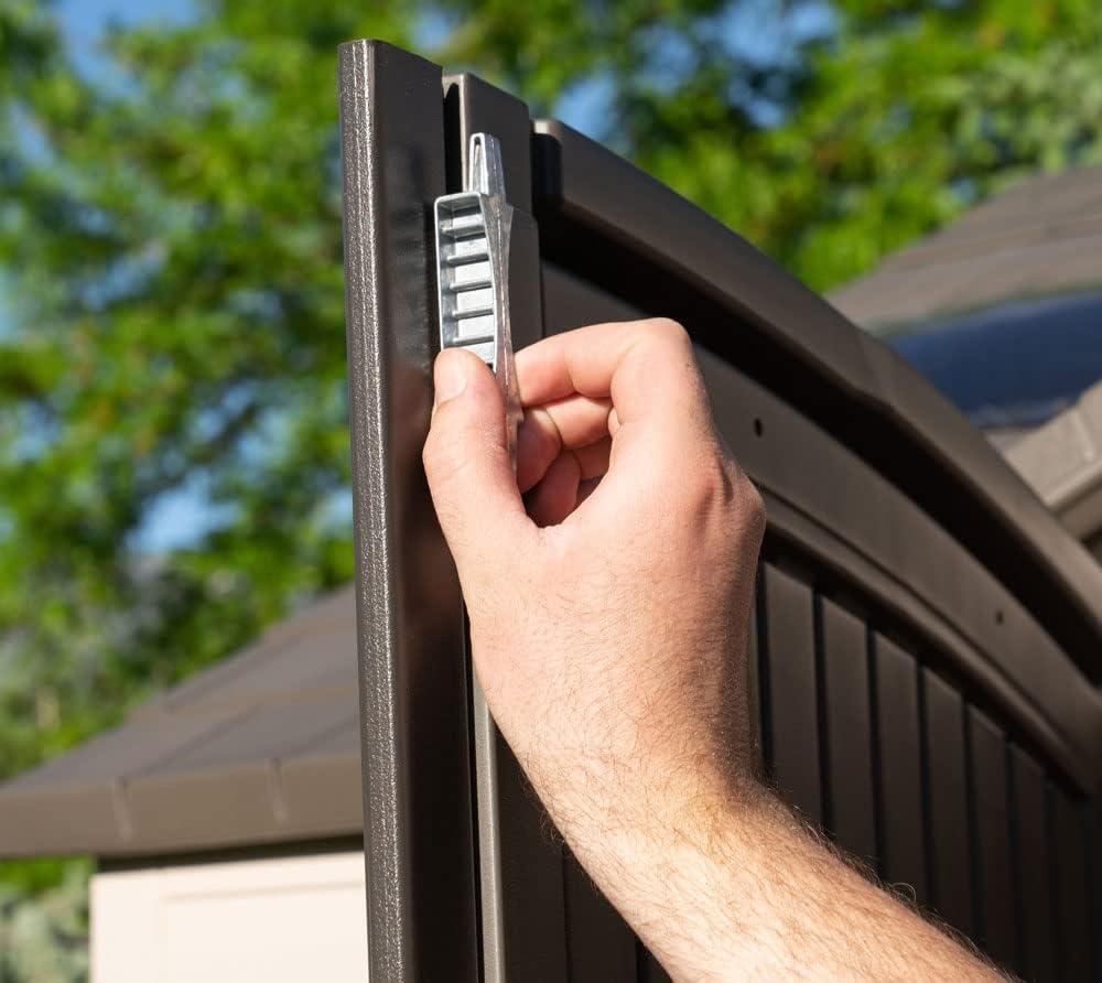 Lifetime 6446 Outdoor Storage Shed, 8 x 15 Foot, Desert Sand