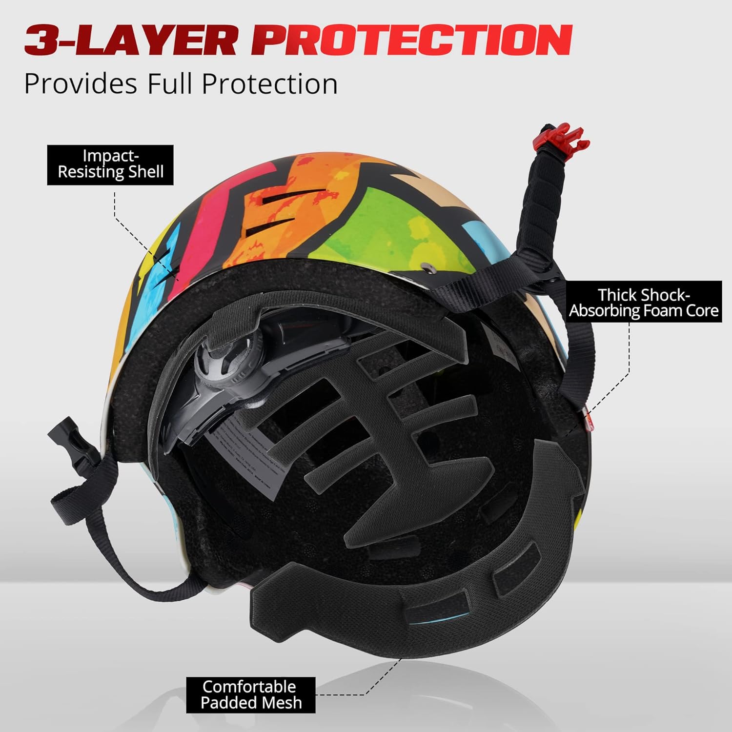 LaScoota Kick Scooter for Kids Ages 6+, Teens & Adults, Large 8 Sturdy Urethane Wheels. Adjustable Handlebar, Lightweight, Foldable, 220lbs Max Load