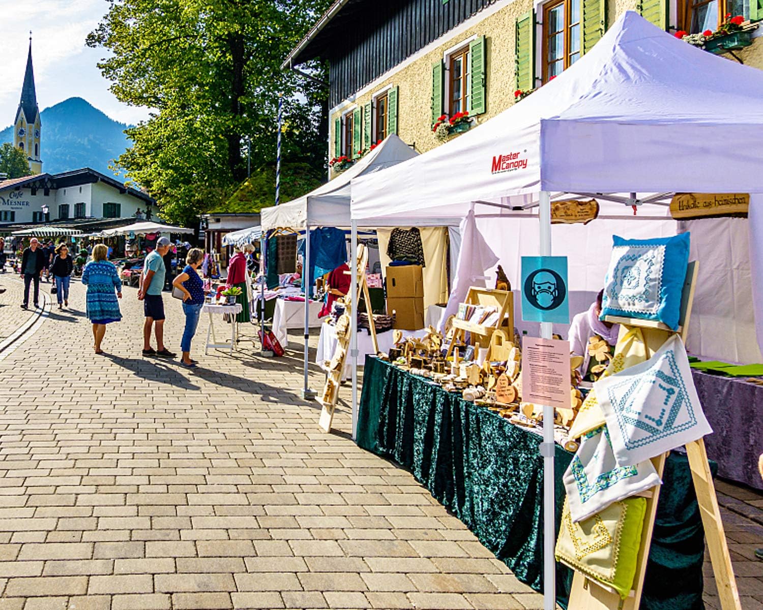 MASTERCANOPY Pop-up Canopy Sidewall Kit, 3 Sidewalls & 1 Doorwall Only Excluding top and Frame (10x10,Black)