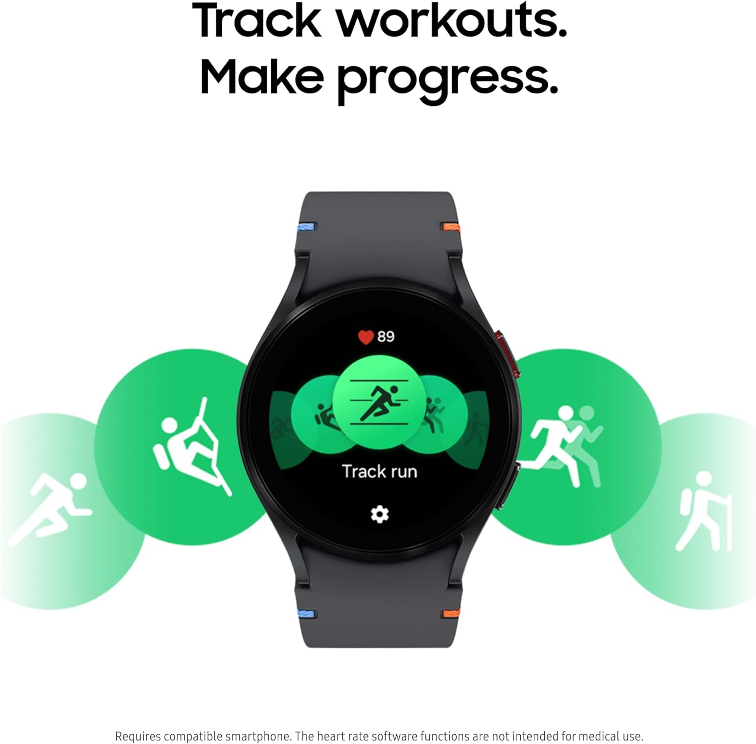 Samsung Galaxy Watch FE 40mm Bluetooth AI Smartwatch w/Fitness Tracking, BIA Sensor, Personalized HR Zones, Heart Rate Tracker, Sleep Monitor, 2024, Pink Gold [US Version, 1Yr Manufacturer Warranty]