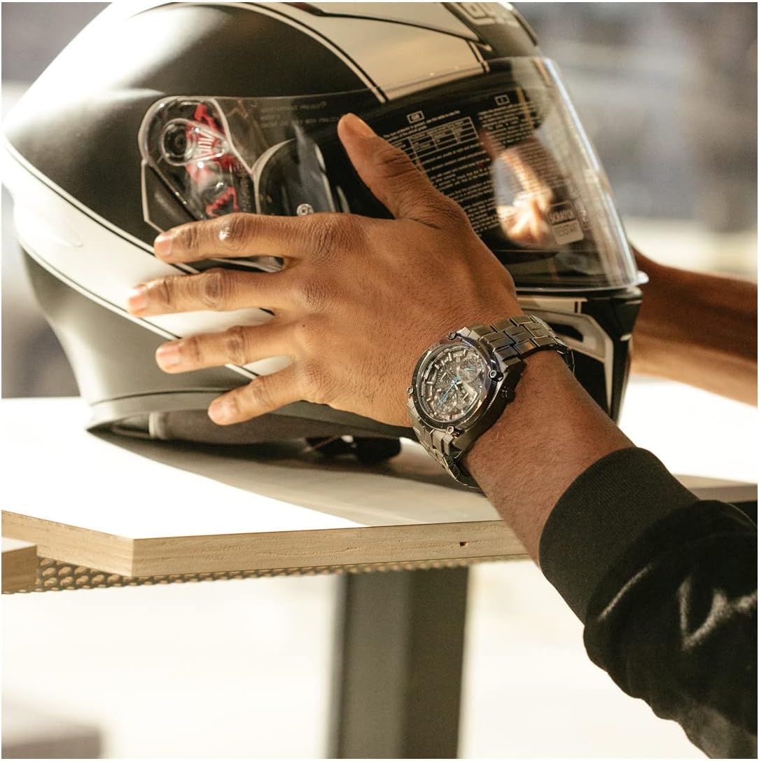 Bulova Men's Icon High Precision Quartz Chronograph Watch, Curved Mineral Crystal