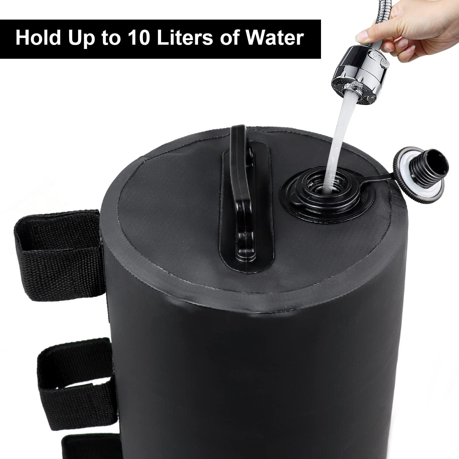 Canopy Water Weight Bag, 220LBS Water Tent Weights Set of 4 Leg Weights for Pop Up Canopy, Tent, Gazebo, Black