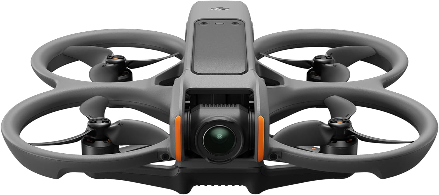 DJI Avata 2 Fly More Combo (1 batería), drones FPV con cámara para adultos 4K, experiencia inmersiva, protector de hélice integrado, fácil de volar/rodar, compatible con identificación remota FAA,