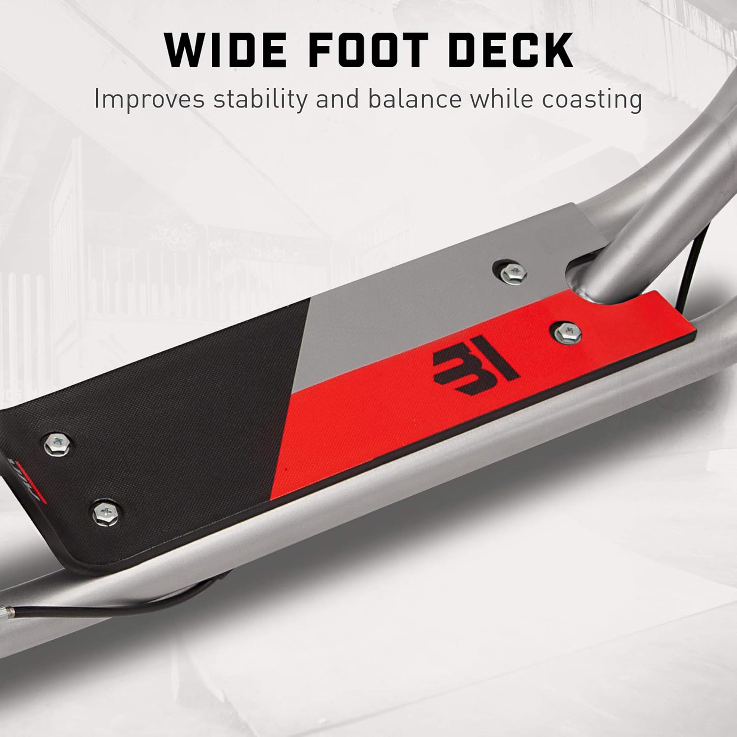 Mongoose Trace Air Non-Electric Scooter for Youth Boys Girls Age 8+ Year Old, Max Weight of 220 lbs., 12-Inch Air Tires, Non-Folding Design, Adjustable Height Stem, BMX-Style Handlebar, Wide Foot Deck