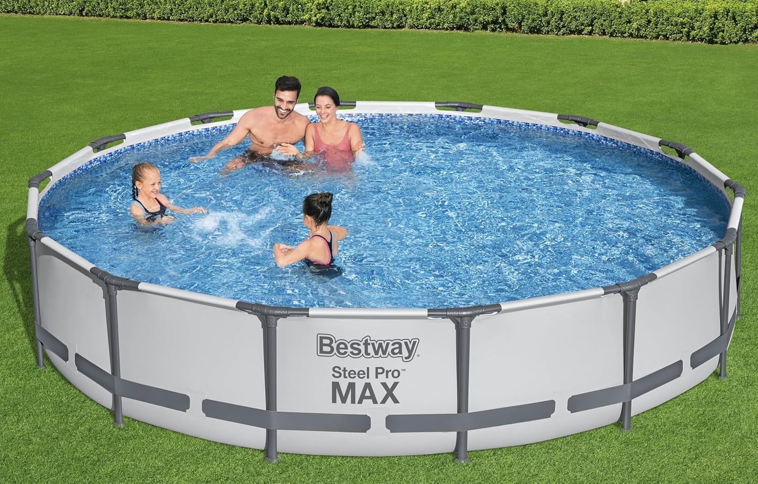 Bestway Steel Pro MAX 14' x 33 Round Above Ground Pool Set | Includes 530gal Filter Pump
