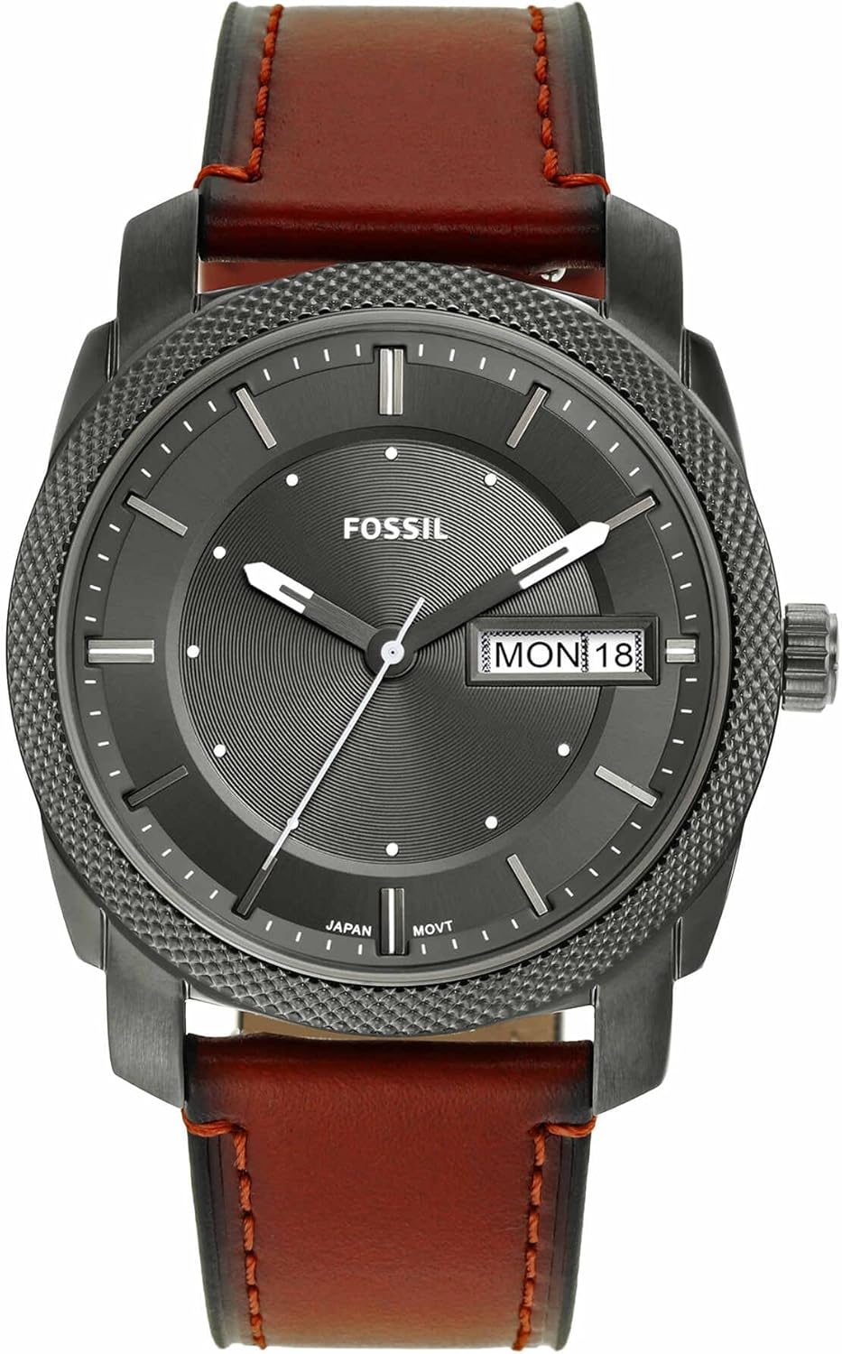 Fossil Machine Men's Watch with Stainless Steel or Leather Band, Chronograph or Analog Watch Display