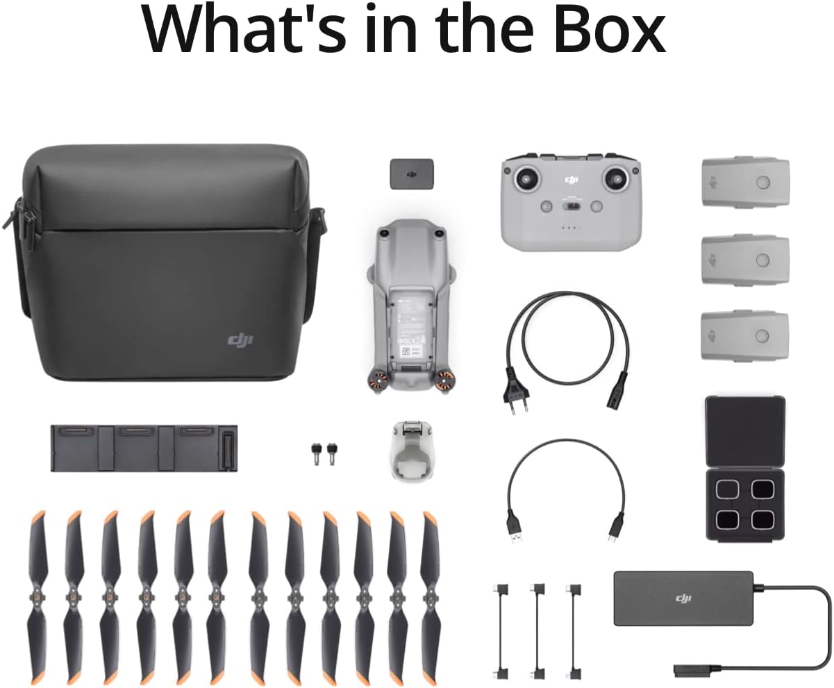 DJI Air 2S, dron con cámara cardán de 3 ejes, video de 5.4K, sensor CMOS de 1 pulgada, 4 direcciones de detección de obstáculos, tiempo de vuelo de 31 minutos, transmisión de video de 7.5 mi,