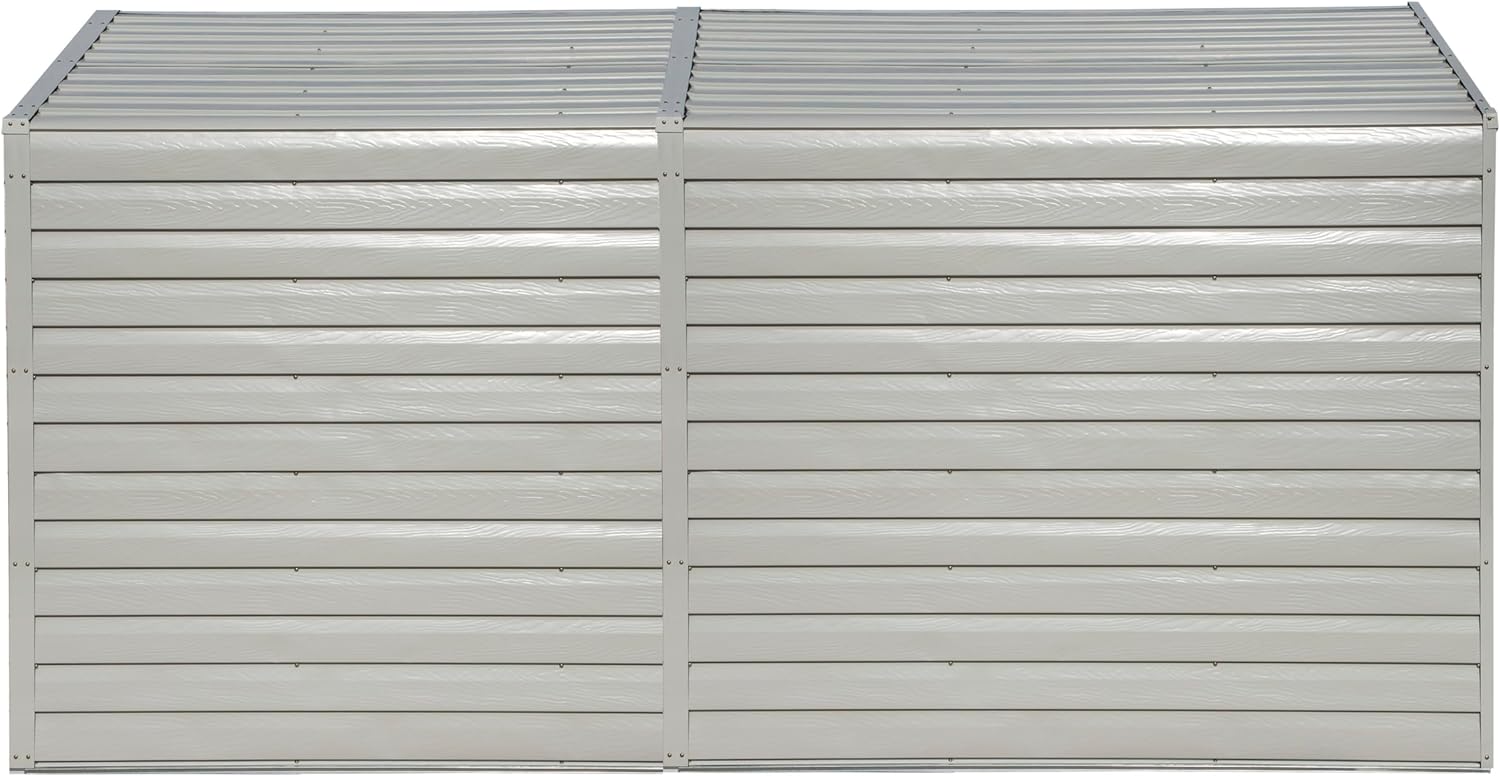 Arrow Yardsaver Compact Galvanized Steel Storage Shed with Pent Roof, 4' x 10'