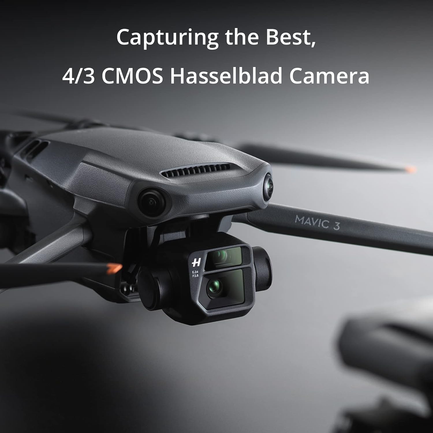 DJI Mavic 3 Fly More Combo, dron con cámara Hasselblad 4/3 CMOS, video de 5.1K, detección de obstáculos omnidireccional, vuelo de 46 minutos, retorno automático avanzado, 2 baterías adicionales,