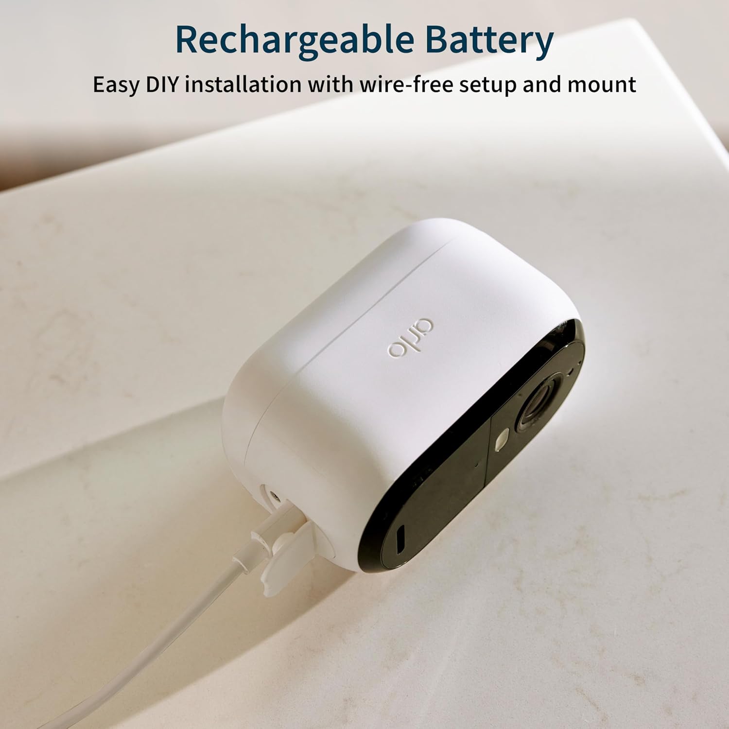 Arlo Essential Security Camera 2K | Indoor - Outdoor | 2nd Gen | Wireless with Spotlight, 2-Way Audio, Color Night Vision, Live Stream, Motion Activiation, Real Time Notifications - White, 2 Camera