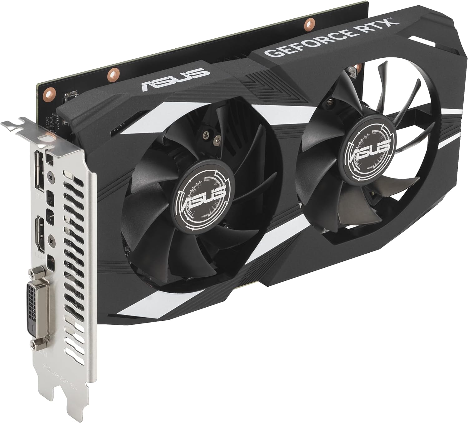 ASUS Dual NVIDIA GeForce RTX 3050 6GB OC Edition Gaming Graphics Card - PCIe 4.0, 6GB GDDR6 Memory, HDMI 2.1, DisplayPort 1.4a, 2-Slot Design, Axial-tech Fan Design, 0dB Technology, Steel Bracket