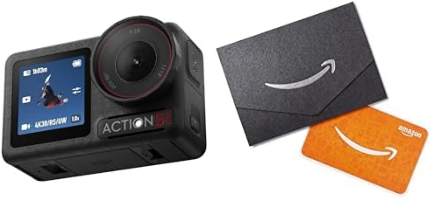 DJI Osmo Action 5 Pro Standard Combo, Waterproof Camera with 1/1.3 Sensor, 4K/120fps Video, Subject Tracking, Stabilization, Dual OLED Touchscreens, Action Camera 4K Ideal for Sports, Vlog