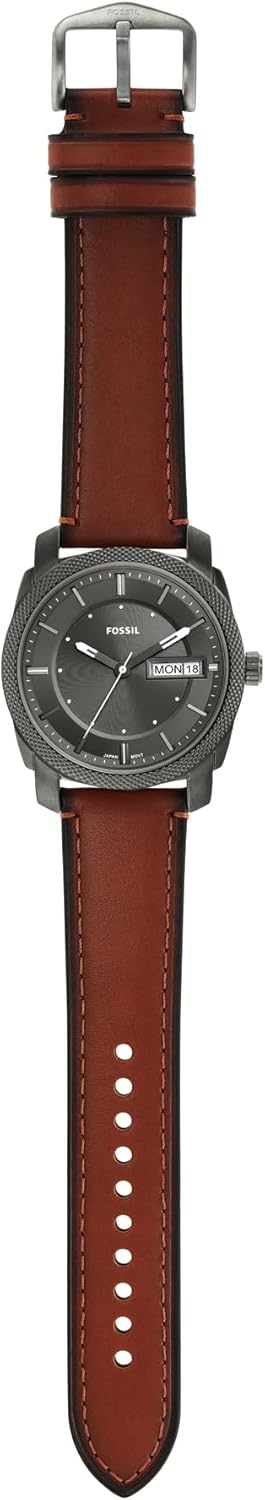 Fossil Machine Men's Watch with Stainless Steel or Leather Band, Chronograph or Analog Watch Display